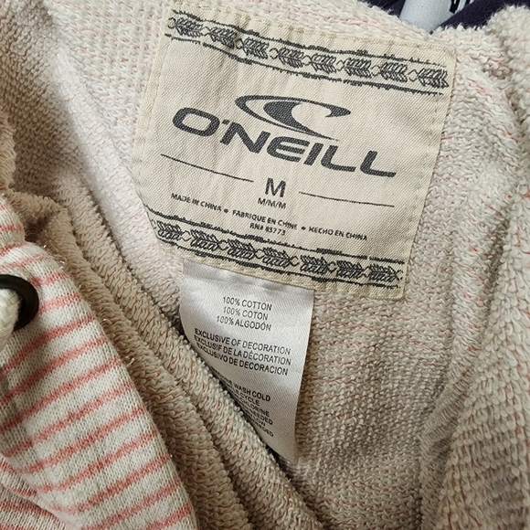O'Neill Striped Pullover Hoodie Sweater - Picture 4 of 4